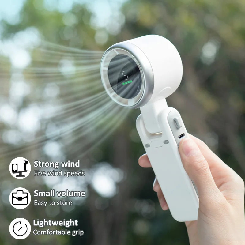 BreezeFlex™ 180° Foldable Turbo Neck Fan - Small But Mighty - Hands-Free Cooling, Anywhere You Go