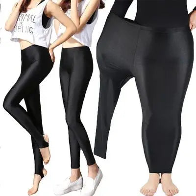 ShineFlex Plus-Size Knee-Length Leggings
