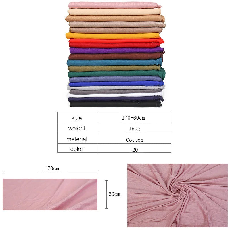 VibrantWrap - 30-Color Modal Jersey Hijab