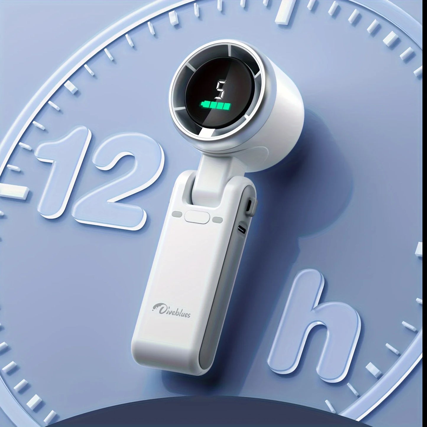 BreezeFlex™ 180° Foldable Turbo Neck Fan - Small But Mighty - Hands-Free Cooling, Anywhere You Go