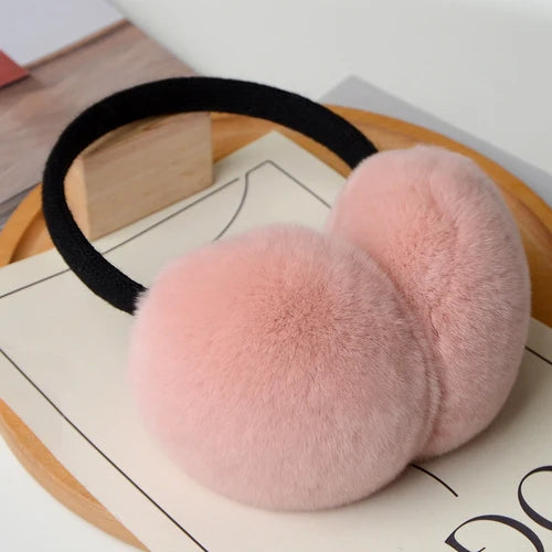 Luxury Fluff Rex Rabbit Fur Earmuffs