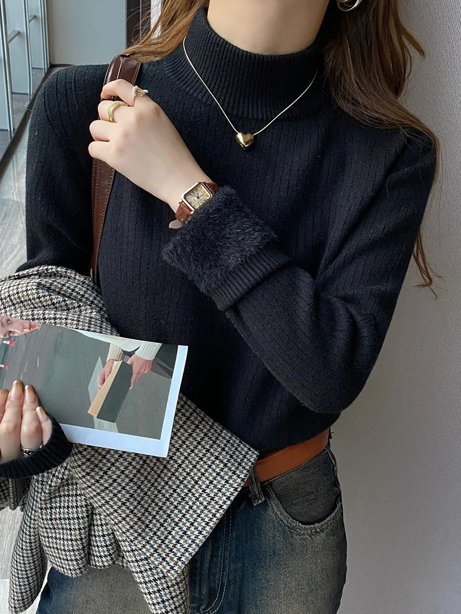 Women's Thermal Turtleneck Sweater