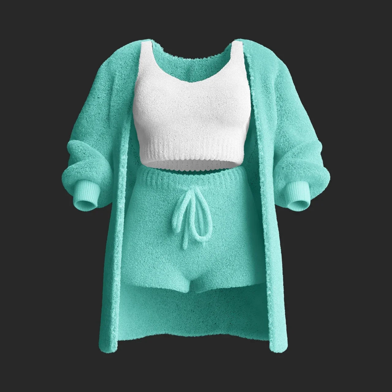 CozyChic 3-Piece Knit Loungewear Set