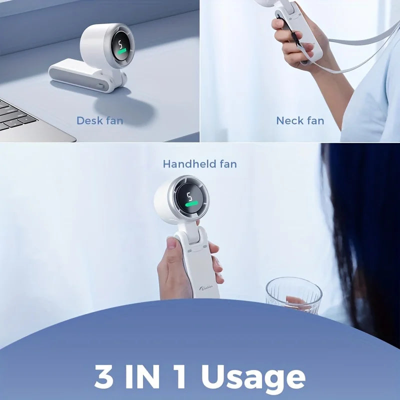 BreezeFlex™ 180° Foldable Turbo Neck Fan - Small But Mighty - Hands-Free Cooling, Anywhere You Go