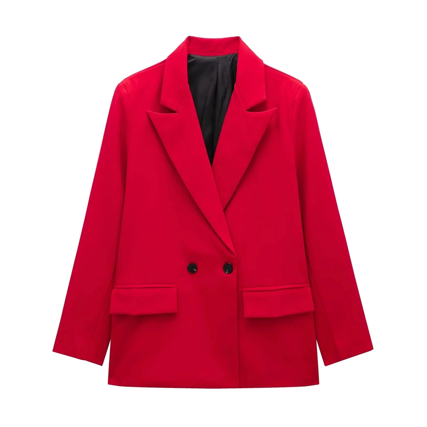 SleekForm Double-Breasted Loose Blazer
