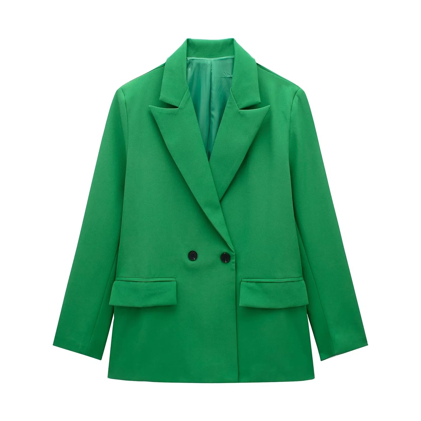 SleekForm Double-Breasted Loose Blazer