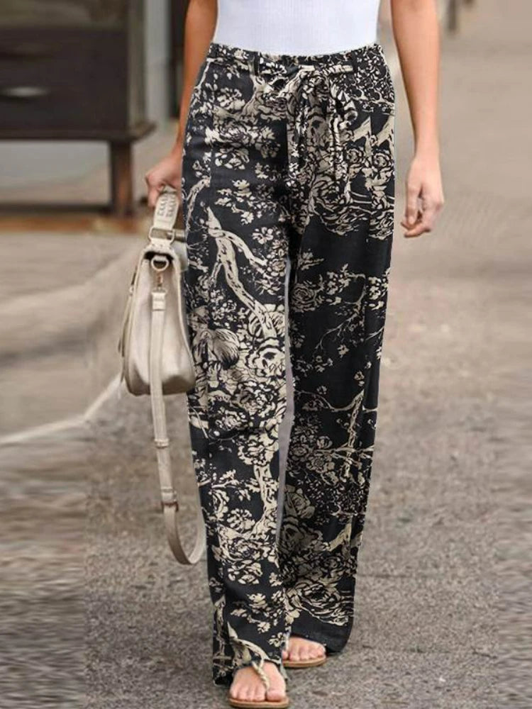 SummerEase High-Waist Wide Leg Pants
