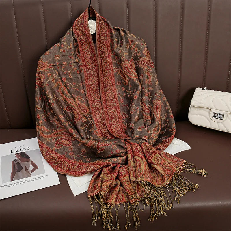 Elegance Paisley Winter Shawl