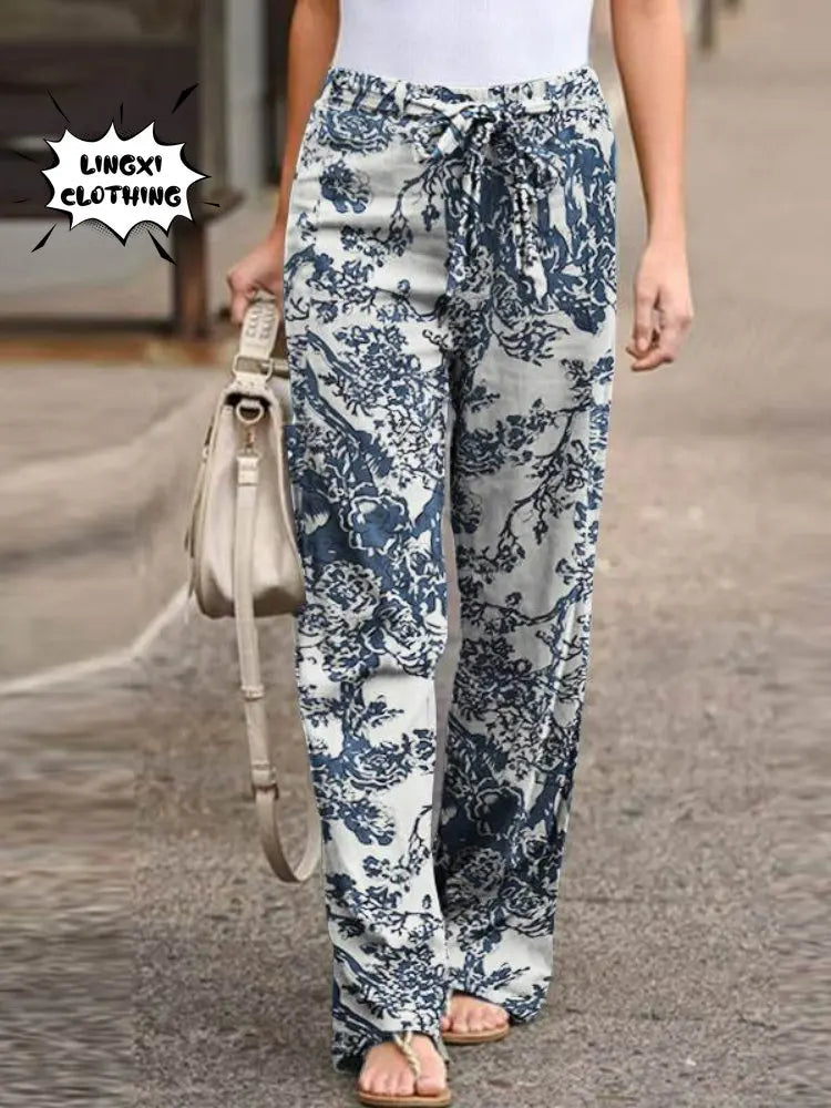 SummerEase High-Waist Wide Leg Pants