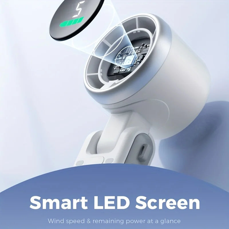 BreezeFlex™ 180° Foldable Turbo Neck Fan - Small But Mighty - Hands-Free Cooling, Anywhere You Go