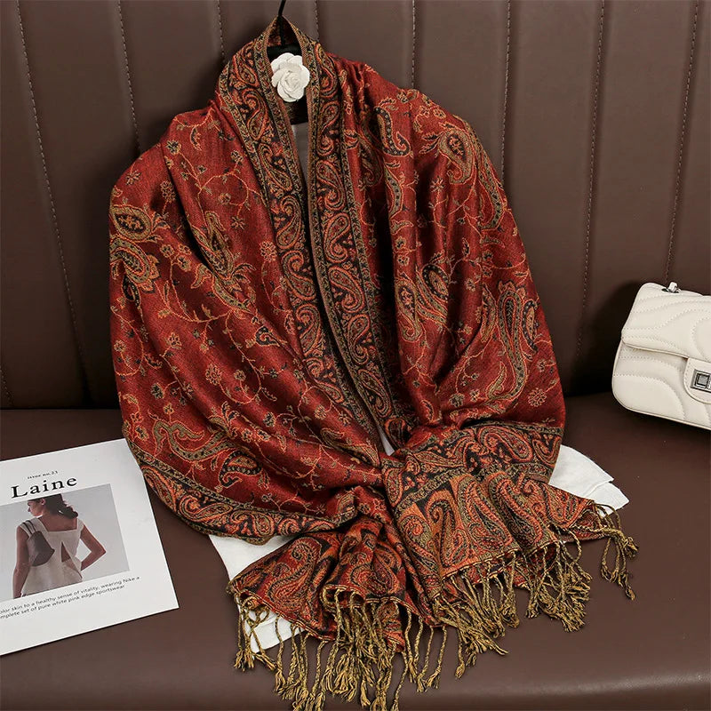 Elegance Paisley Winter Shawl