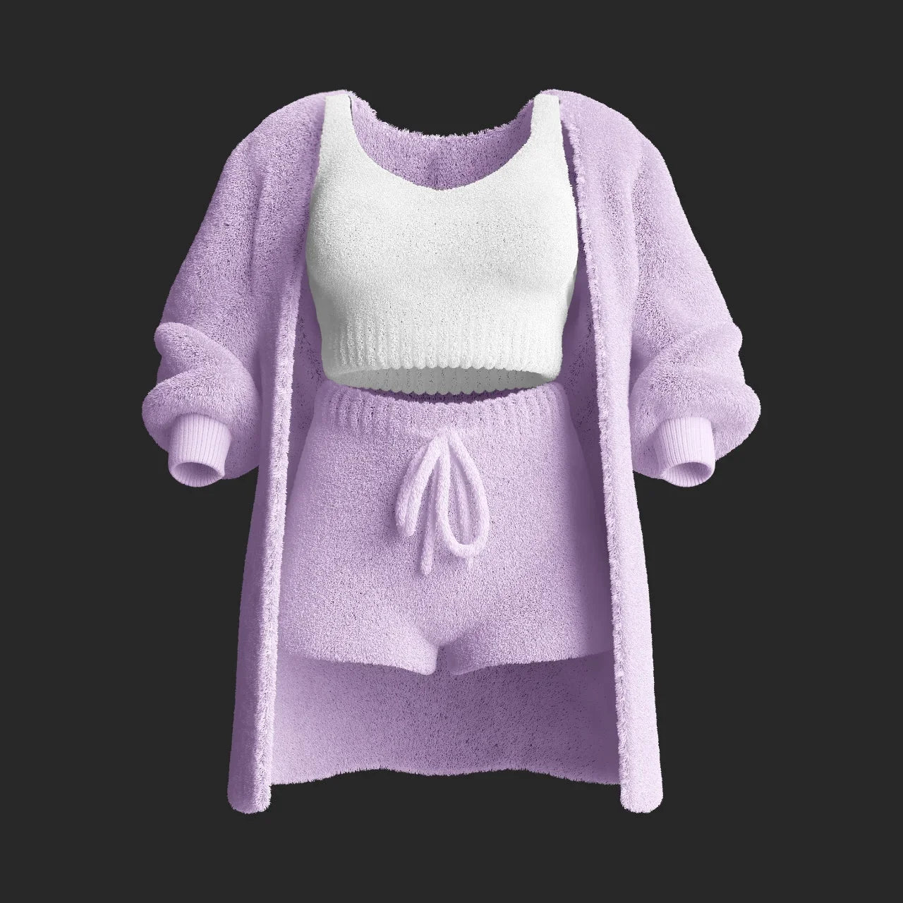 CozyChic 3-Piece Knit Loungewear Set
