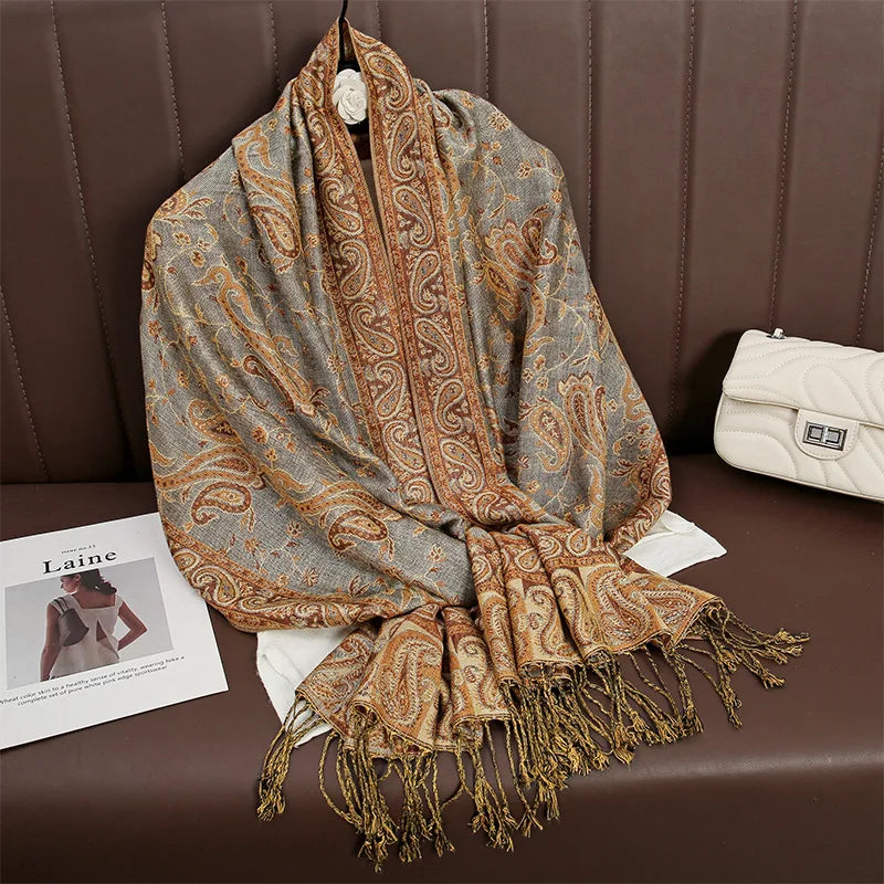 Elegance Paisley Winter Shawl