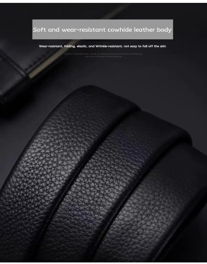 EliteGenuine Men's Cowhide Leather Belt