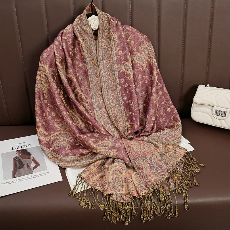 Elegance Paisley Winter Shawl
