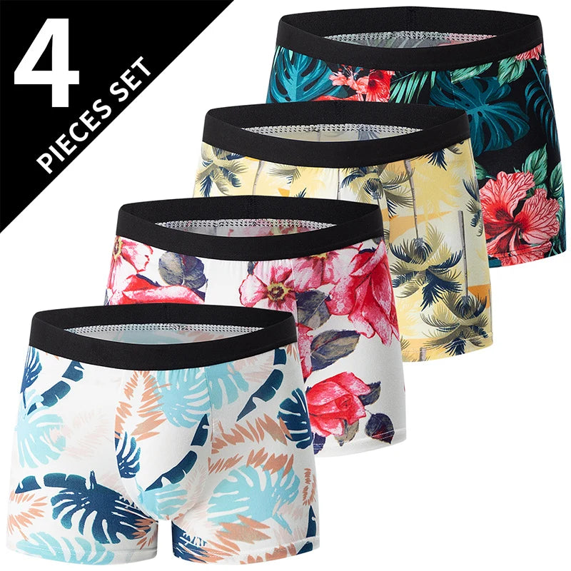 EuroFlex 4-Pack Men’s Printed Boxer Shorts