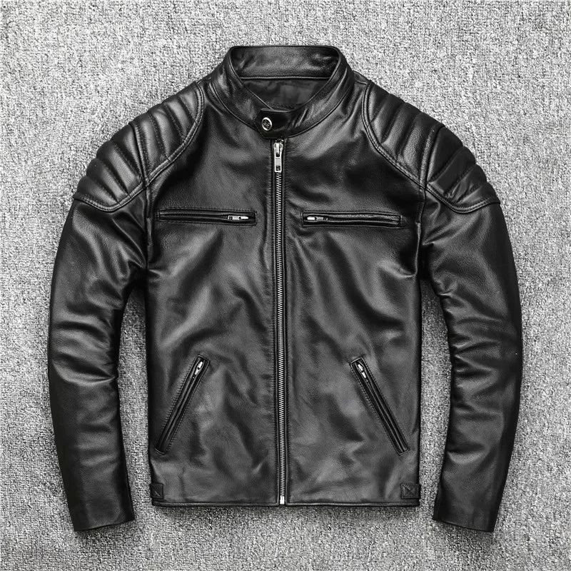 RetroRider - Men’s Vintage Cowhide Leather Jacket