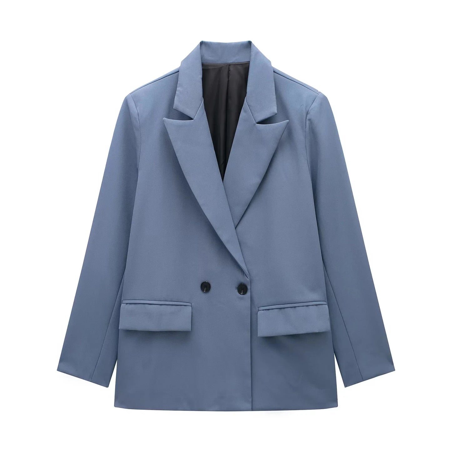 SleekForm Double-Breasted Loose Blazer