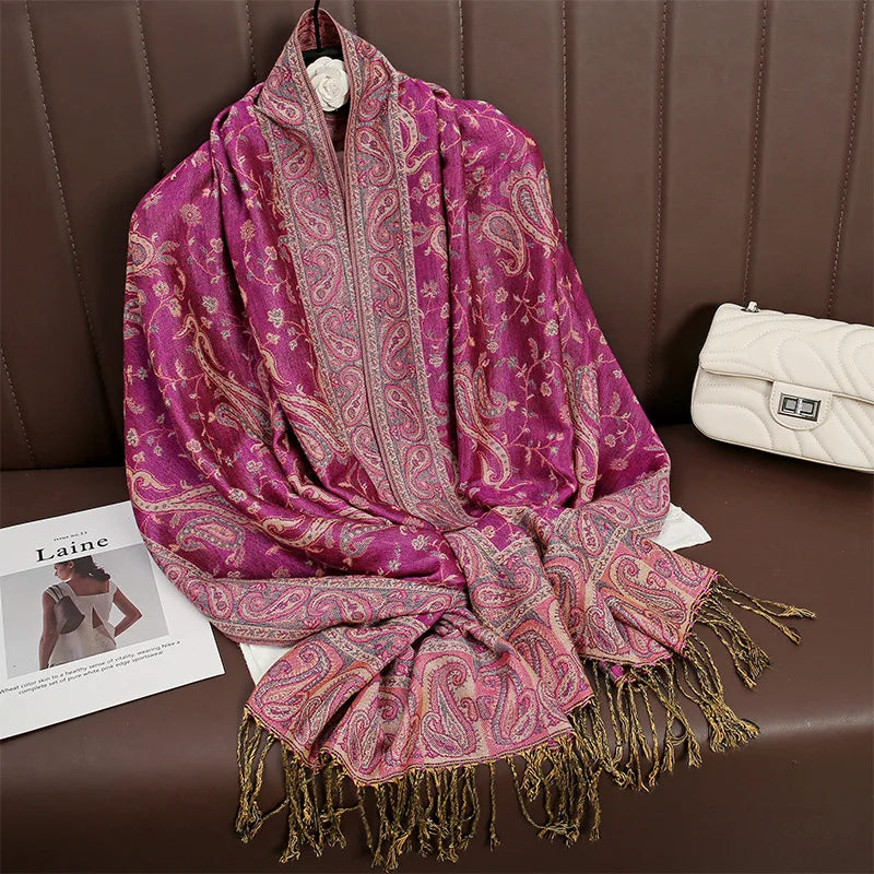 Elegance Paisley Winter Shawl