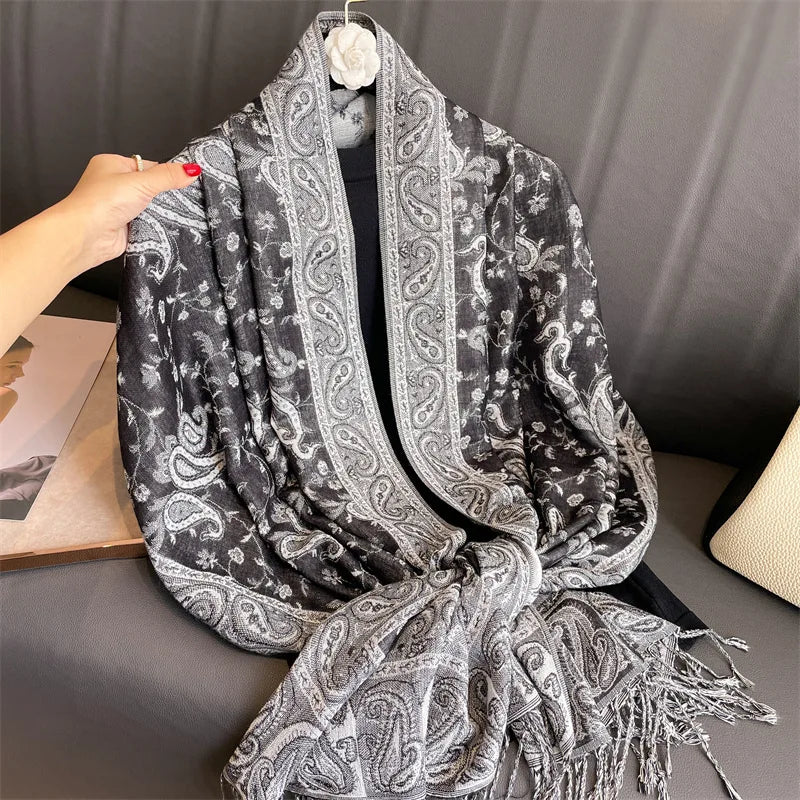 Elegance Paisley Winter Shawl