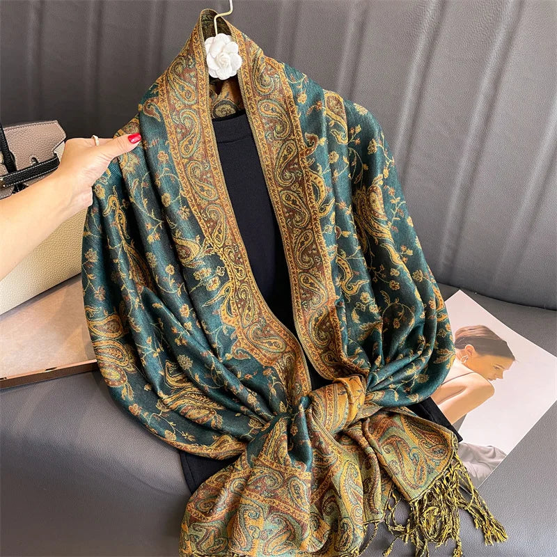 Elegance Paisley Winter Shawl