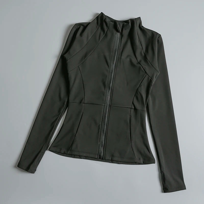 FlexFit Women's High Elastic Yoga Coat