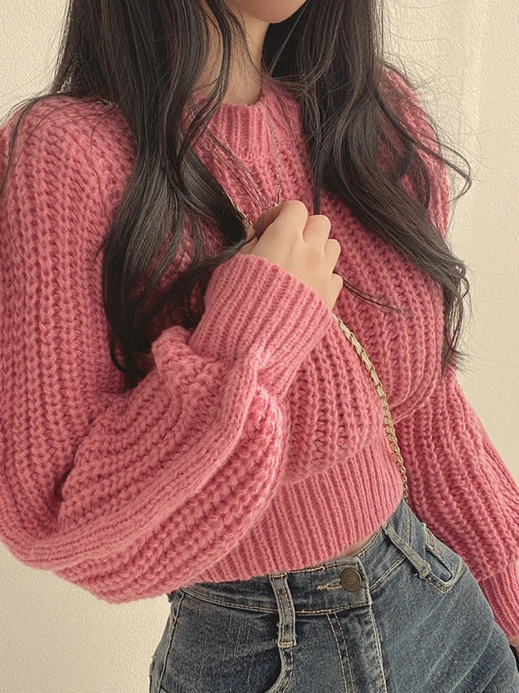Vintage Lantern Sleeve Harajuku Sweater