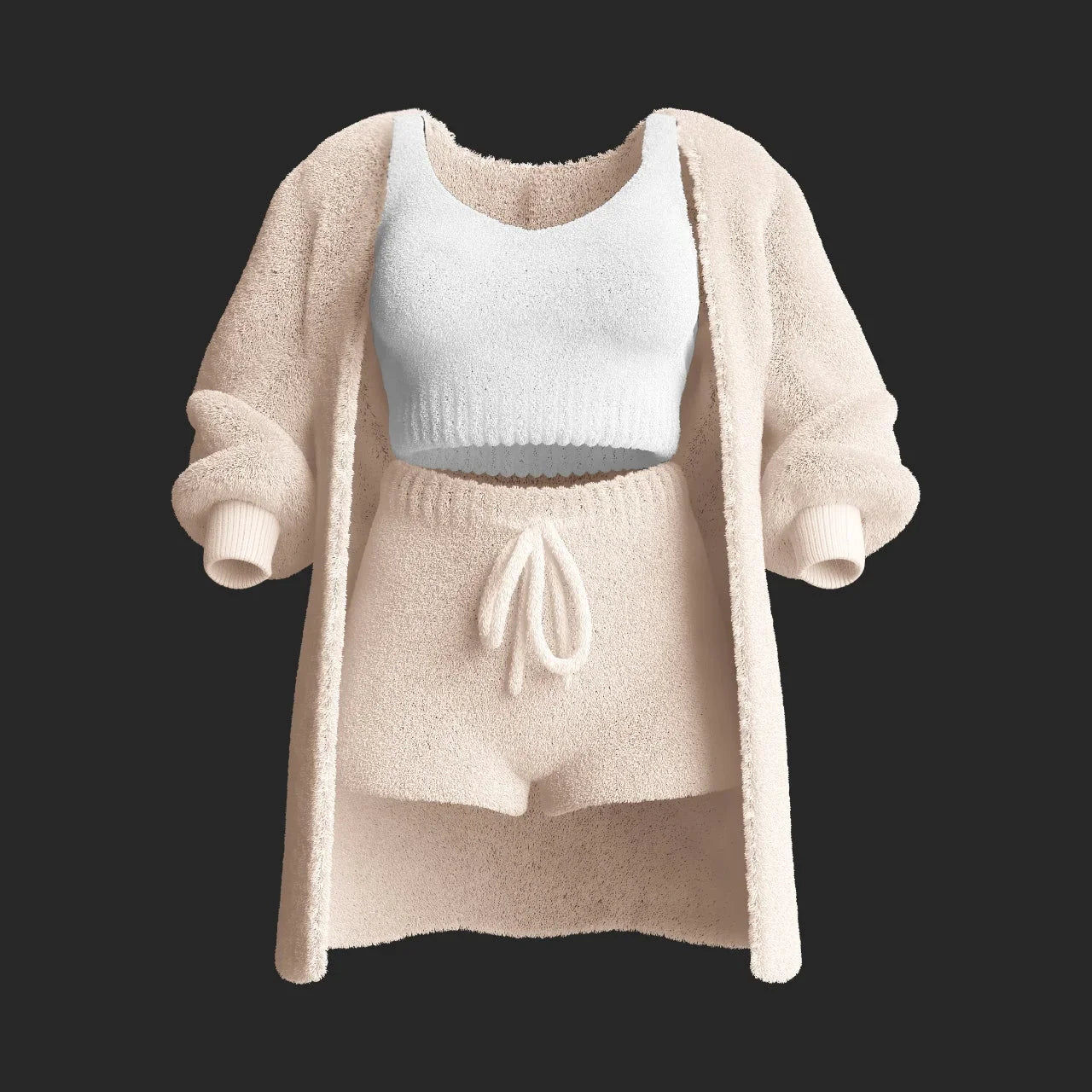 CozyChic 3-Piece Knit Loungewear Set