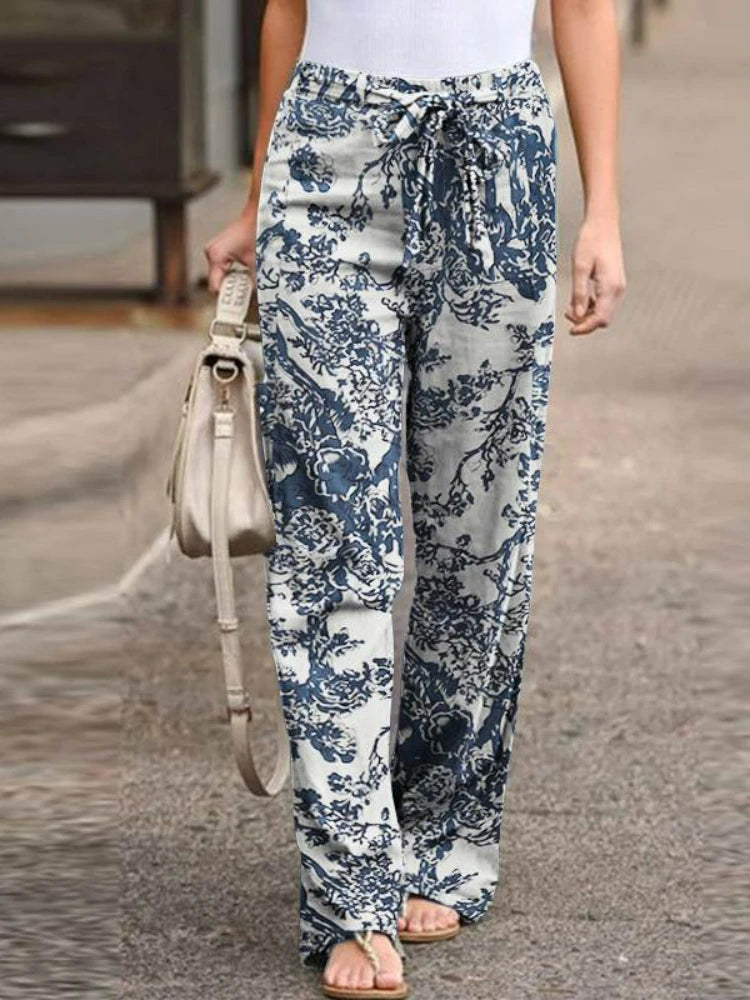 SummerEase High-Waist Wide Leg Pants