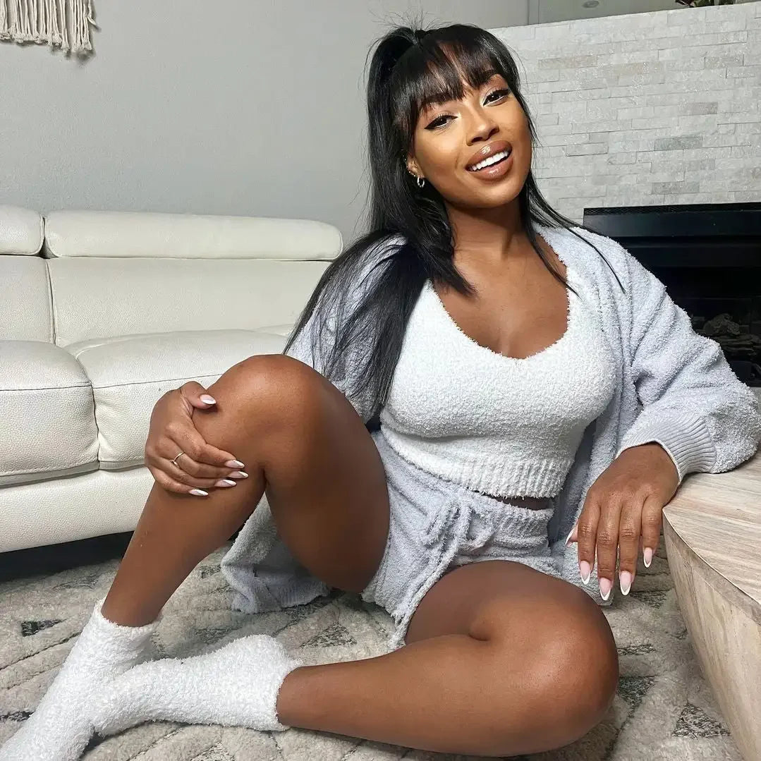 CozyChic 3-Piece Knit Loungewear Set