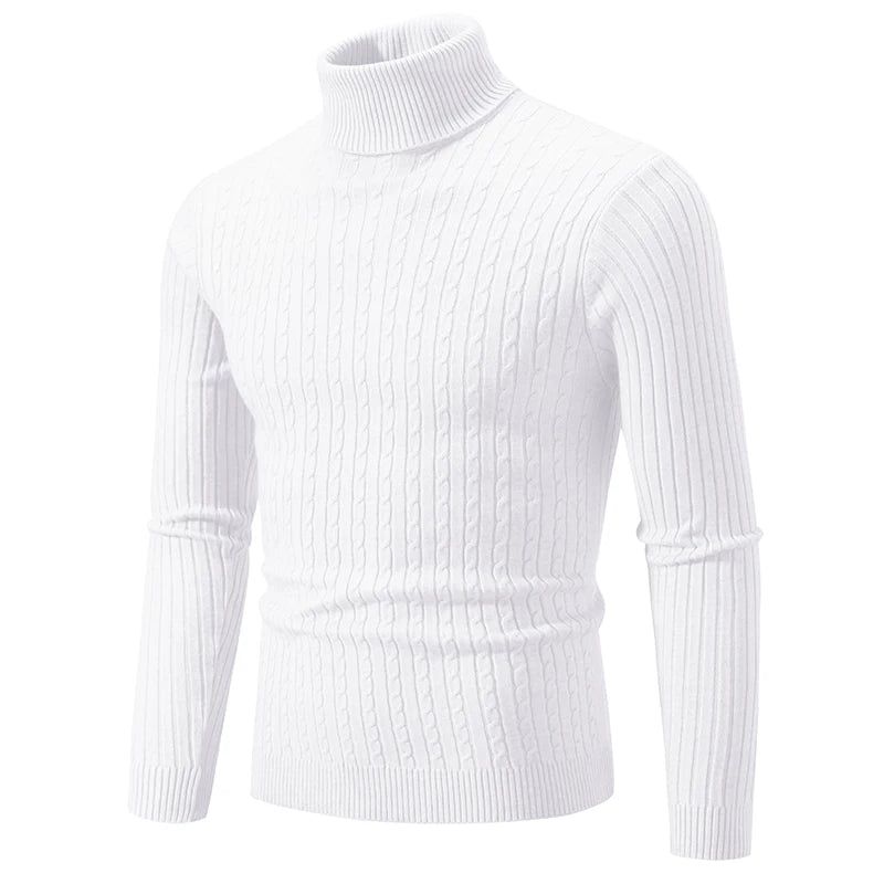 FrostGuard Men's High Neck Woolen Sweater