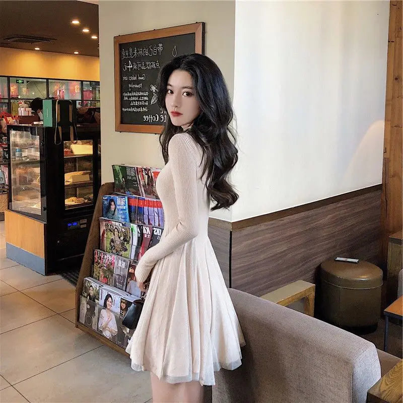 MeshMuse High Waist Slim Dress
