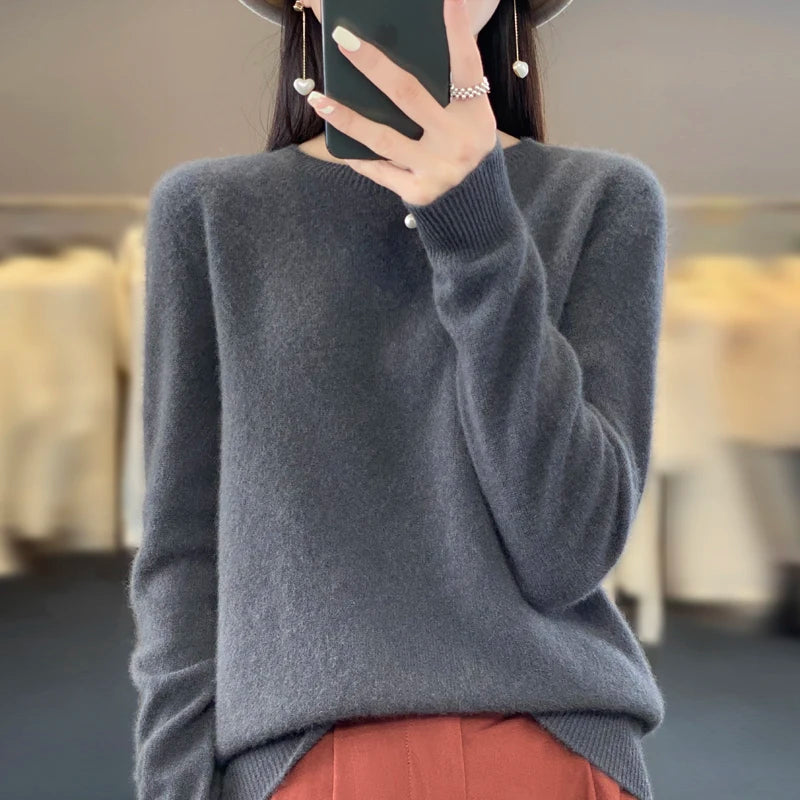 Luxurious 100% Merino Wool Cashmere Sweater