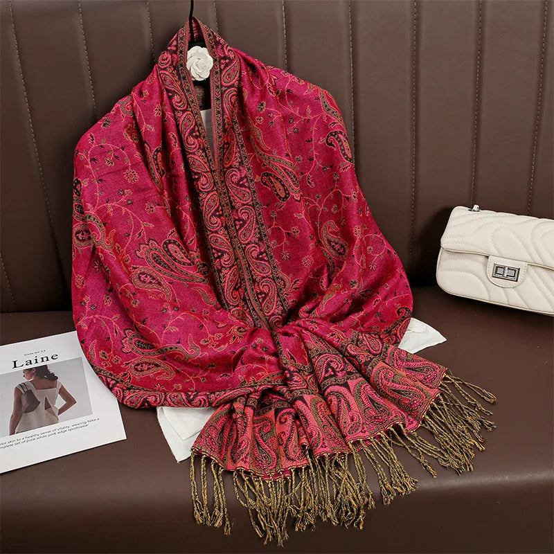Elegance Paisley Winter Shawl