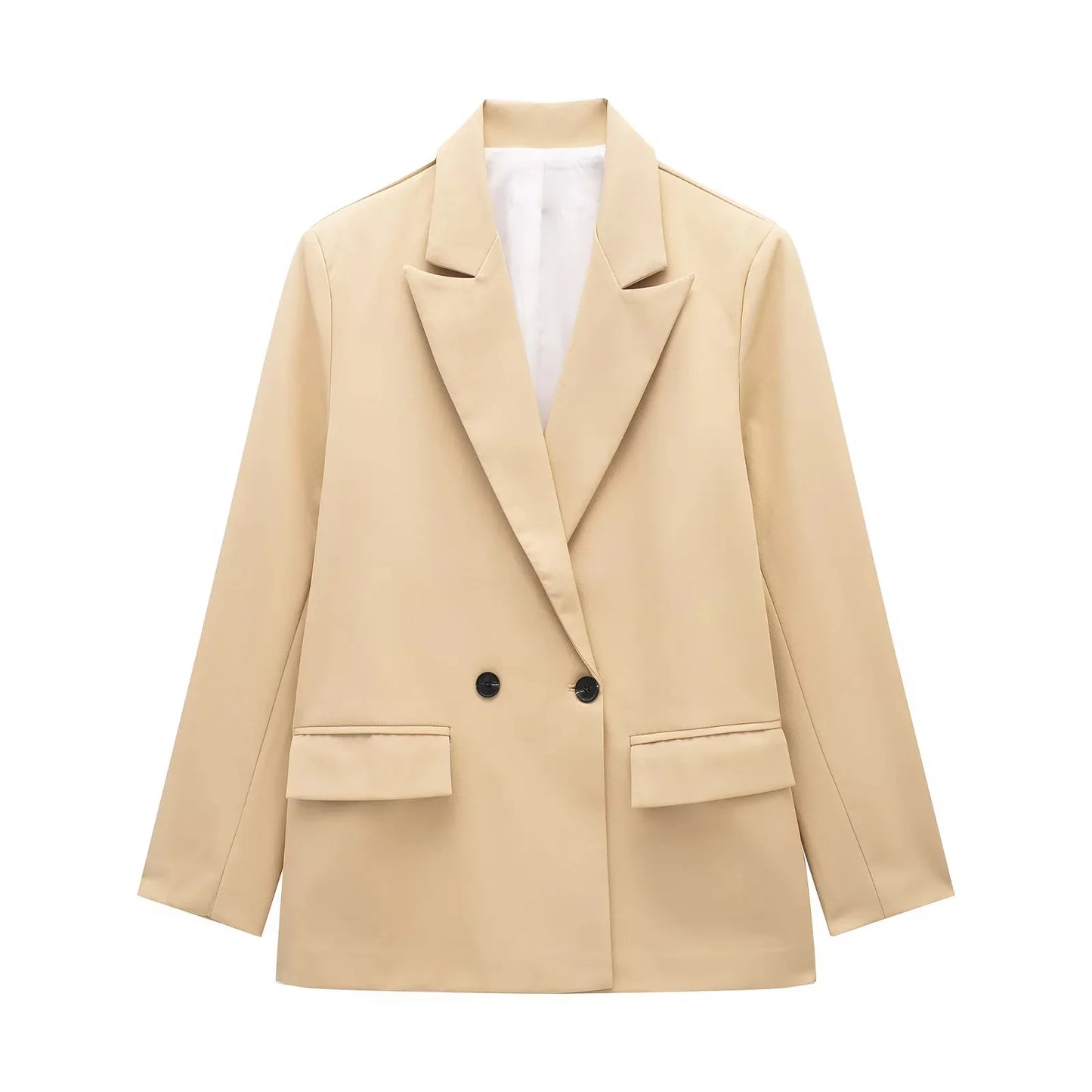 SleekForm Double-Breasted Loose Blazer
