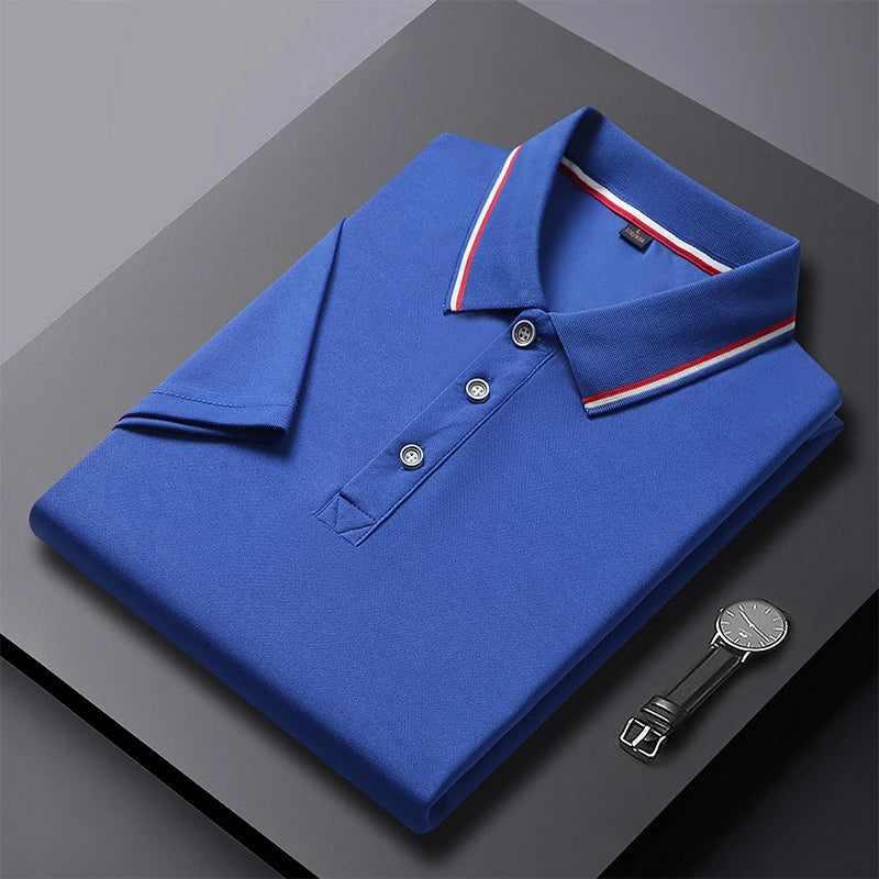 Men's Solid Color Polo Shirt