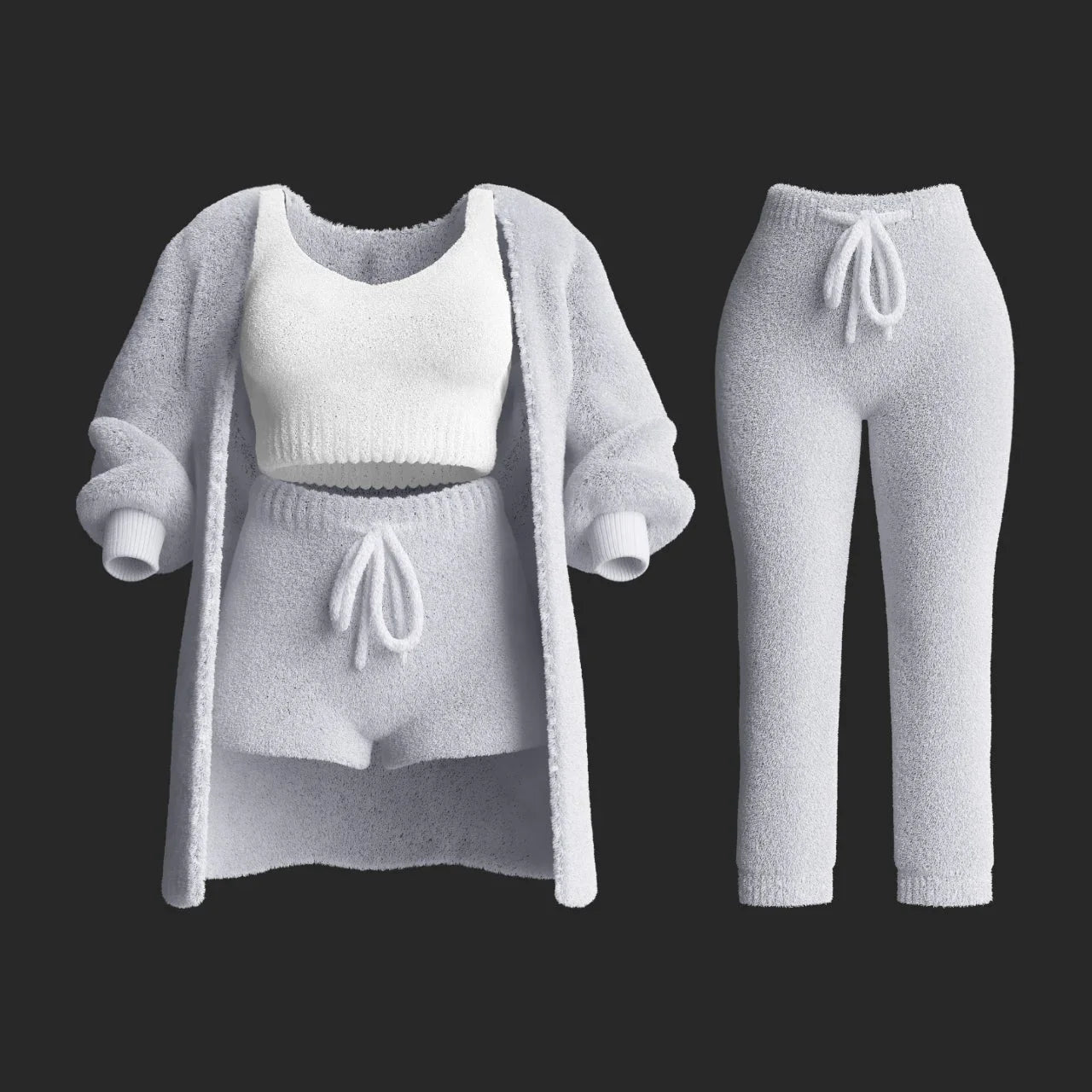 CozyChic 3-Piece Knit Loungewear Set