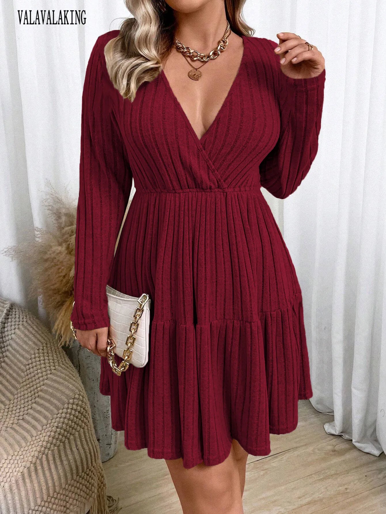 EleganKnit Plus Size Sweater Dress