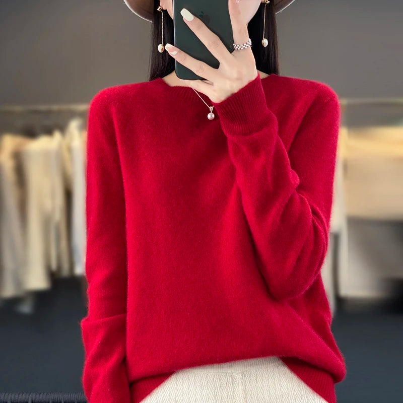 Luxurious 100% Merino Wool Cashmere Sweater