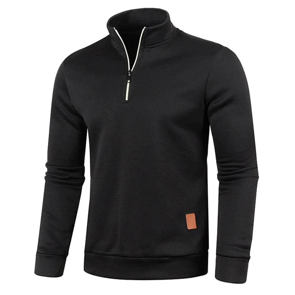 UrbanCore Men's Half-Zip Turtleneck Sweatshirt