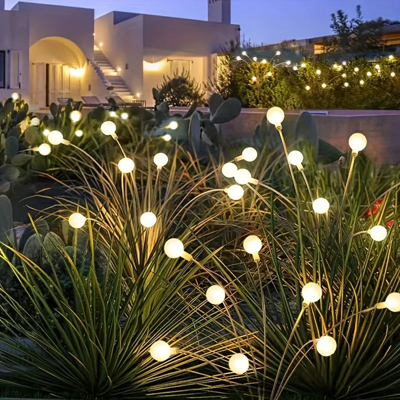 LumiGlow Solar Firefly Garden Lights – Waterproof, Vibrant & Wind-Swaying Outdoor Magic