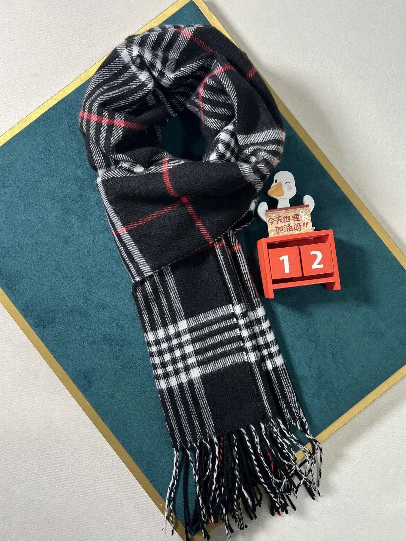 GNVibe Luxe Cashmere Plaid Scarf