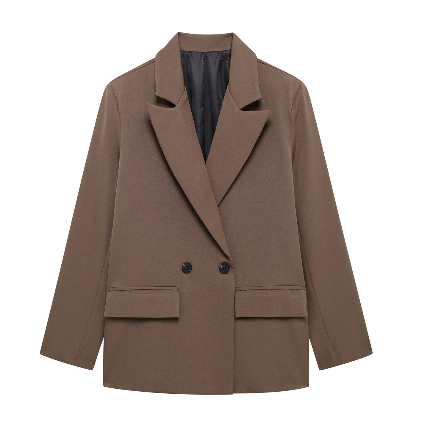 SleekForm Double-Breasted Loose Blazer