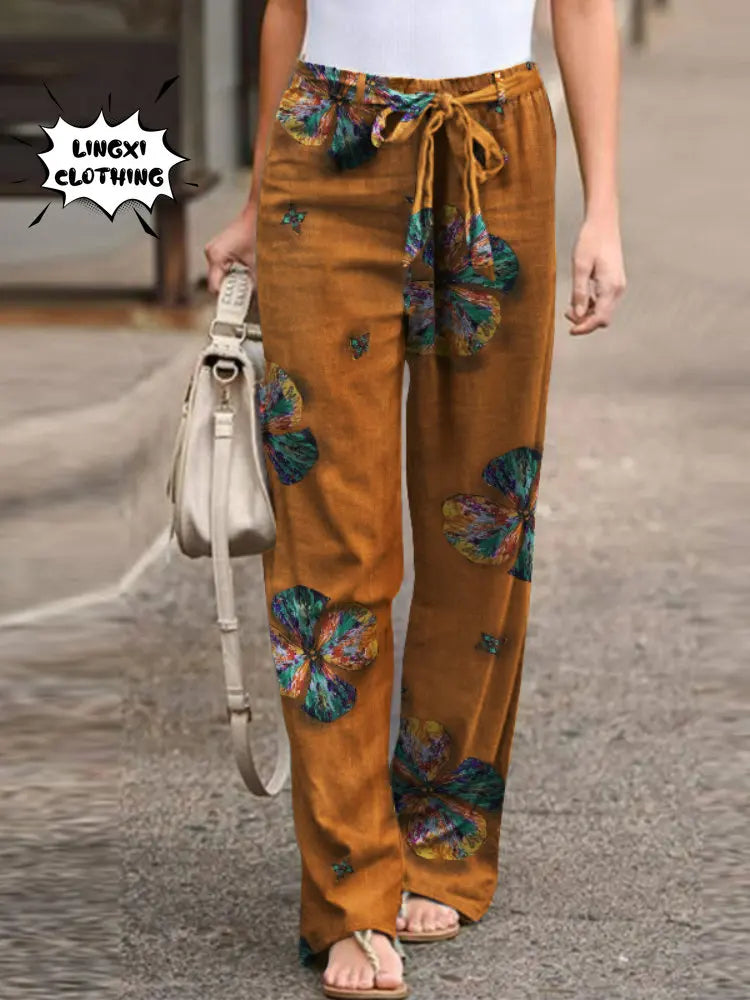 SummerEase High-Waist Wide Leg Pants