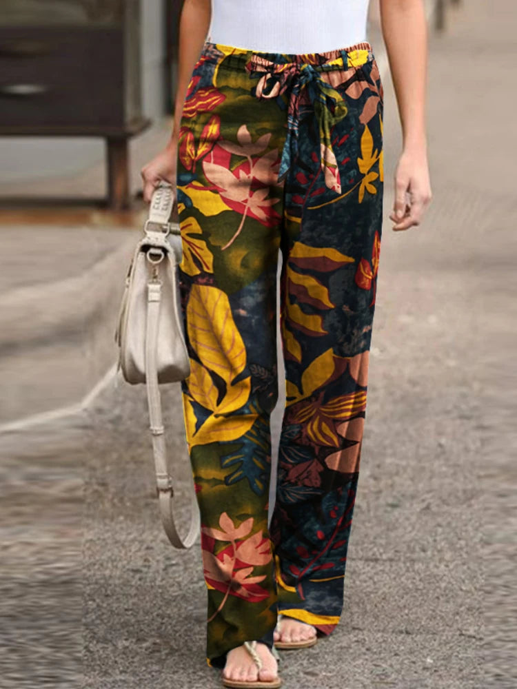 SummerEase High-Waist Wide Leg Pants