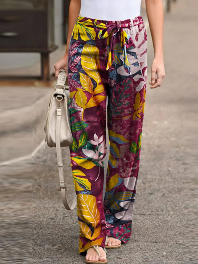 SummerEase High-Waist Wide Leg Pants