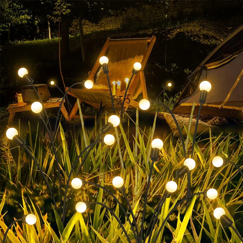 LumiGlow Solar Firefly Garden Lights – Waterproof, Vibrant & Wind-Swaying Outdoor Magic