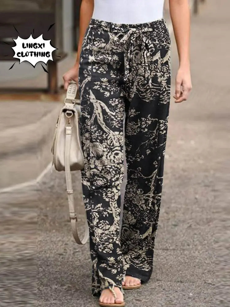 SummerEase High-Waist Wide Leg Pants