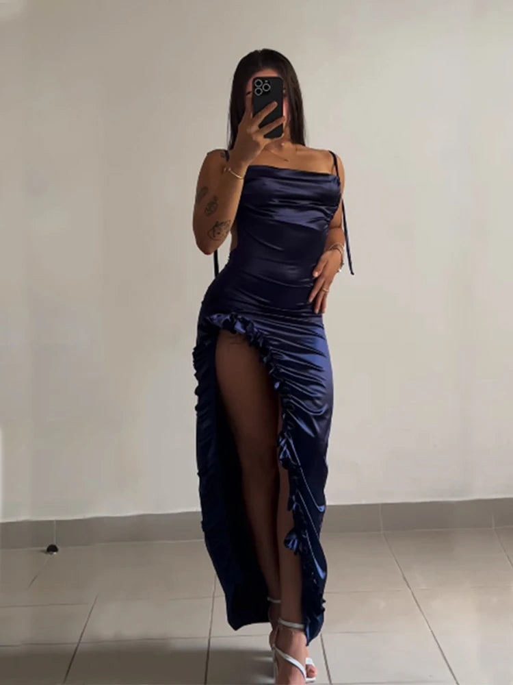 Spice Chic - Halter Neck Cross-Border Dress