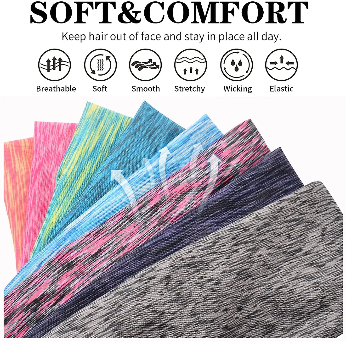TriFit Elastic Sweatband Set